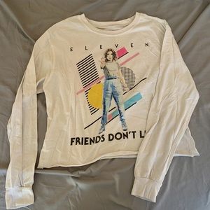 STRANGER THINGS SEASON 3 LONG SLEEVE CROP